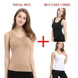 3 PCS Plus Size Bra Cami Tank Top Women Body Shaper Removable Shaper Corrective Underwear Slimming Vest Corset Shape LJ201210