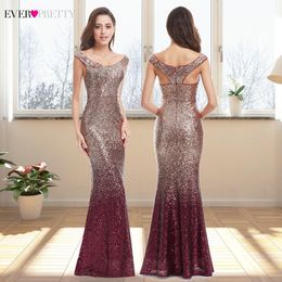 Evening Dress Long Sparkle 2020 New V-Neck Women Elegant Sequin Mermaid Maxi Evening Party Gown Dress abendkleider 2020 LJ201124