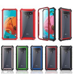 Para LG K51 Clear Hard Phone Case Stylo 6 Stylo 5 Aristo3 x210 Lv3 K4 Stylo4 K8 2019 Acrílico TPU PC À Prova de choque