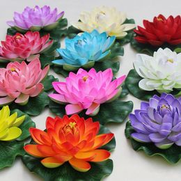 Diameter 60cm Large artificial lotus flower Floating pool decoration six Colour in stock free shipping