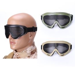 Protection Gear shooting Tactical Shooting X400 Metal Steel Wire Mesh Goggles Outdoor Sports Equipment Hunting NO02-205