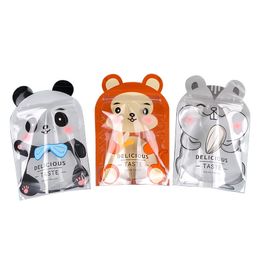 Self-adhesive Candy Biscuit Packaging Bag Panda Monkey Candy Cookies Biscuits Gift Storage Bag 20C 15*22cm 50PCS Biscuit Pouch