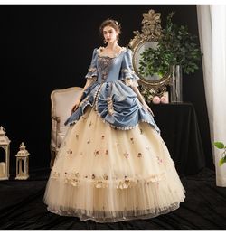 Vintage Rococo Baroque Marie Antoinette Ball Gown Prom Dresses 18th Century Renaissance Historical Period Dress Victorian Mediaeval Gowns