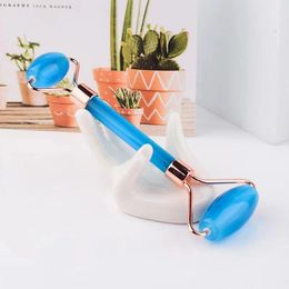Beauty Artificial Cat Eye Stone Facial Jade Roller Massage Body Neck Eye Massage Face Slimming Care Massager Anti Wrinkle Health Care
