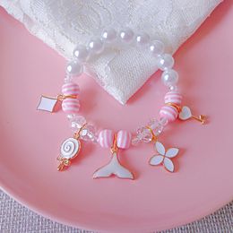 Multi styles kids Lucky Jewellery Bracelet Happy Children Cute Unicorn Pearls bracelet Kids Jewellery gift