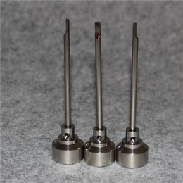 Hand tools Titanium Carb Cap Tool Domeless Ti Nail 14mm 18mm straight Dab Tools for silicone water pipe bong oil rig