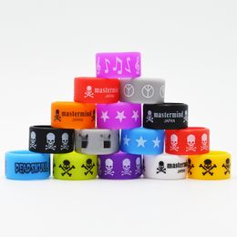 custom protect bands with logo website wide bag 12mm Colourful silicone rubber rings for glass tube 22*12*2mm