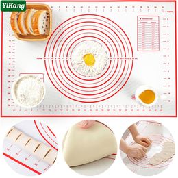 Pastry Boards Large Kitchen Baking Mat With Scale Silicone Glass Fiber Dough Pad Non-Stick Flour Rolling Cookie Macaron Pizza Liner