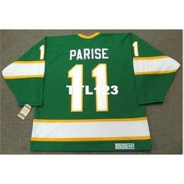 740 #11 J.P. PARISE Minnesota North Stars 1967 CCM Vintage Hockey Jersey or custom any name or number retro Jersey