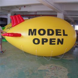 wholesale Free Print Advertising Inflatables Helium Blimp Flying Sky Balloon Airship Model For City Decoration