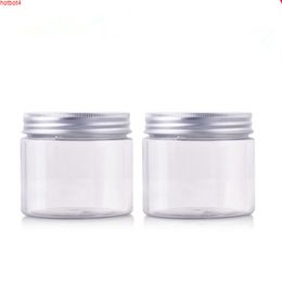 Cosmetic packaging 150g transparent plastic bottle PET Cream jar 150ml Food pot with Aluminium cap F20172592good qualtity