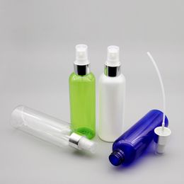 200ML X 30 Empty Makeup Spray Pump Plastic Bottle With Silver Aluminum Collar 200cc Perfume Cosmetic PET Container