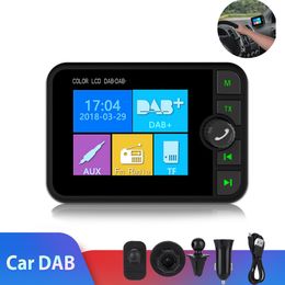 Mini DAB Radio Receiver Bluetooth FM Music AUX Interface Car Multimedia player Transmitter DAB Tuner Support TF