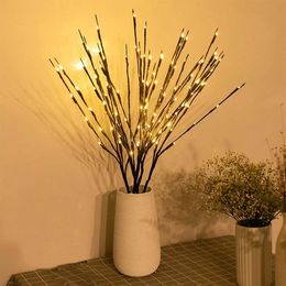 Jardim claro de árvore Floral Le Light Jardim Floral LED Willow Filial Lâmpada - operado por bateria 20 lâmpadas para a decoração de jardim de festa de Natal em casa