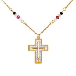 Popular Fashion Butterfly Necklace Girls Rhinestone Cross Pendant Necklaces Jewellery Gift for Women Hip Hop Necklace 6 Styles