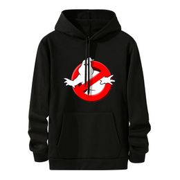 Ghostbusters Hoodie Homens / Mulheres Moda Casual Solto Preto Moletom Impressão Ghost Busters Hip Hop Hoodie Streetwear 220118