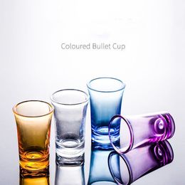 Acrylic bullet cup plastic liquor cup 4 kinds of color bar supplies creative color wine glass wine glasses T3I51561