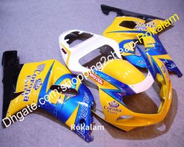 -Carénages pour Suzuki GSXR 600 750 01 02 03 Kit GSXR600 GSXR750 K1 2001 2002 Kit de carénage sportif 2003 (moulage par injection)