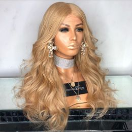 The new style is full of fashion temperament, long curly hair, dyed wig, blond and lifelike facial shaving.57cm