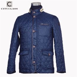 CITY CLASS New Spring Autumn Mens Coat Quilted Jacket Business Casual Fashion Bomber Jacket Coats for Male 8006 201118