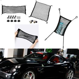 For Alfa Romeo ALFA 8C Car Auto Black Rear Trunk Cargo Baggage Organiser Storage Nylon Plain Vertical Seat Net