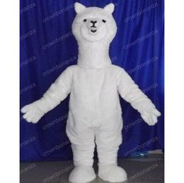 Halloween Alpaca Mascot Costume High quality Cartoon Character Outfits Adults Size Christmas Carnival Birthday Party Outdoor Outfit