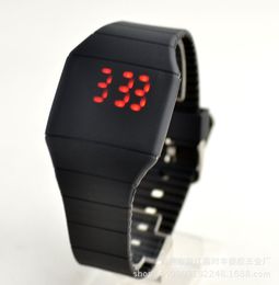 Factory direct selling square electronic selling touch screen watches ultra-thin LED watches activity ceremony