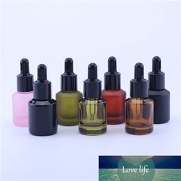 500pcs/lot 15ml Glass Aromatherapy Liquid Dropper Bottle for Massage Oil Cosmetic Essentilal Oil Colourful Packaging Bottle