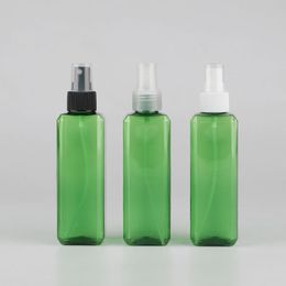 Green 200ml 25pcs Square Packing Spray Bottle Empty Atomizer Liquid,Perfume,Toner,Flower Watering Cosmetic Refillable Container