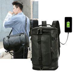 USB Anti-theft Gym Waterproof Backpack Fitness Gymtas Bags Training Sports Travel Sport Outdoor Laptop Trolley Case X492D Q0705