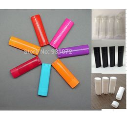 1000pcs Empty Plastic Oval Flat Tubes Lip Balm Homemade Lipstick Containers DIY Cosmetic Bottles multi colour