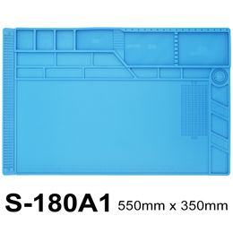 S-180A1 BGA Heat Insulation Silicone Soldering Pad Mat Desk Maintenance Platform Repair Tools S-180 550x350mm Solder Mat