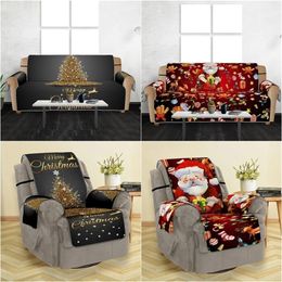 1/2/3 Seater Couch Covers for Sofas Christmas 3D Digital Printed Sofa Cover Xmas Couch Cover for Living Room Festival Decor 201222