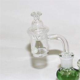 smoking Quartz Banger Nail with Spinning Bubble Carb Cap and Terp Pearl 14mm Joint 90 Degrees For Glass Bongs