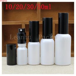 Wholesale Women's Beauty &Skin Care Exclusive Use White Glass Essential oil Spray Bottle , Empty Cosmetics Packaging Containergood qualtity