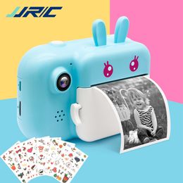 Kids For Children Instant Print Digital Camera Toys with Thermal Photo Paper Card Stickers LJ201105