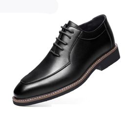 2020 Summer Pointed Toe Men Dress Shoes Genuine leather Wedding Men's Formal Suit Office Shoes Man Oxford Shoes