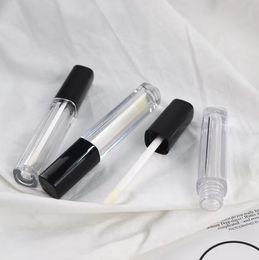 2020 New 500pcs 2ml Empty Clear Lip Gloss Tube With Blck Lid Lips Balm Brush Container Beauty Tool