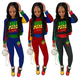 womens sportswear long sleeve thick hoodie outfits 2 piece set pullover + legging tops + pant womens clothing jogger sport suit klw5968