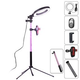 16&20cm Ring Light 5500K Photo Studio Light Photography Dimmable Video For Smartphone With Tripod Selfie Stick Phone Holder