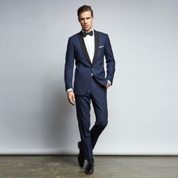 Elegant One Button Men Dinner Party Suits Groom Suit Wedding Tuxedos Formal Business Wear Suits Tailor Made (Jacket+Pants) 201106