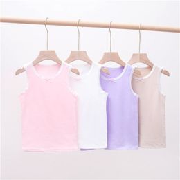 Baby Girls Sleeveless Tanks Top Kids Lace Vests Clothes Girl Childrens Tops Tees Summer Shirt Clothing 20220308 H1