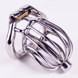 Stealth Lock Chastity Cage Stainless Steel Male Chastity Device Sex Toys For Men Penis Lock Cock RingT190816