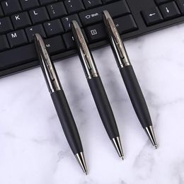 Metal 626 Ballpoint Pen Gun Grey Matte Black Rubber Signature Stationery Office School Supplies Ink Pens New