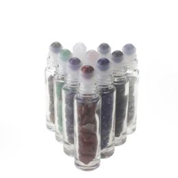 Wholesale Essential Oil Roll On Bottles 10ml Stones Ball Refillable Rolling Container 250Pcs Lot Free Shipping