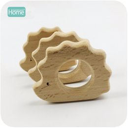 MamimamiHome Baby Rattles Wooden Hedgehog Porcupine Beech Wooden Toy For Children Play Gym Accessories Baby Educational Toy LJ201124