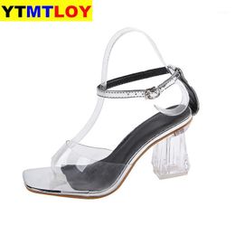 women sandals shoes Open-Toed Foot Transparent Fashion High-Heeled Sandals Female Middle East Explosion L clear shoes1