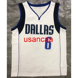 All embroidery 3 styles 6# Porzingis white basketball jersey Customise men's women youth add any number name XS-5XL 6XL Vest