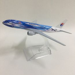 JASON TUTU 16cm Plane Model Aeroplane Model Malaysia Boeing 777 Aircraft Model 1:400 Diecast Metal Aeroplanes Plane Toys aeroplan LJ200930