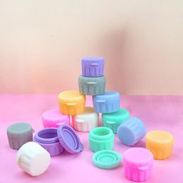 Latest Cool Colourful Silicone Seal Storage Stash Case Box Jar Portable Innovative For Wax Oil Herb Tobacco Bong Smoking Straw Tool DHL Free